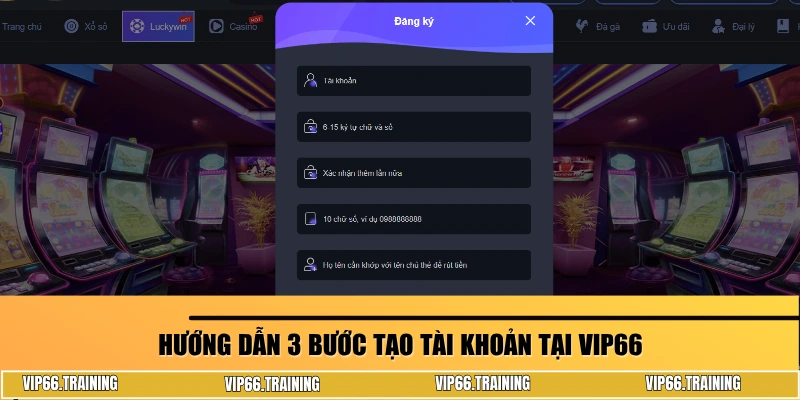 Quy trình đăng ký tài khoản VIP66 
